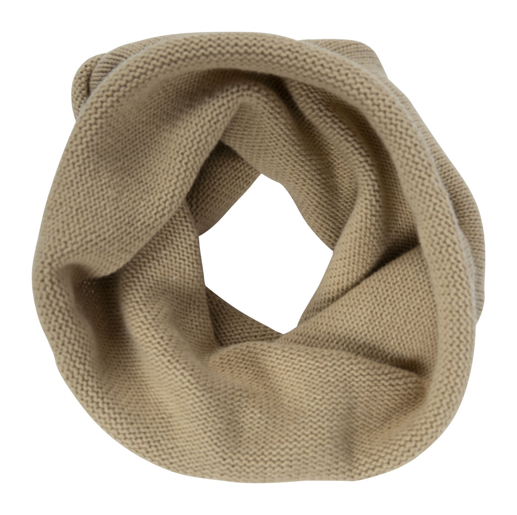 Loop - Schal aus feinem Strick, Bio-Baumwolle in Creme